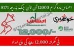 Ehsaas Program 12000 CNIC verification on the online portal
