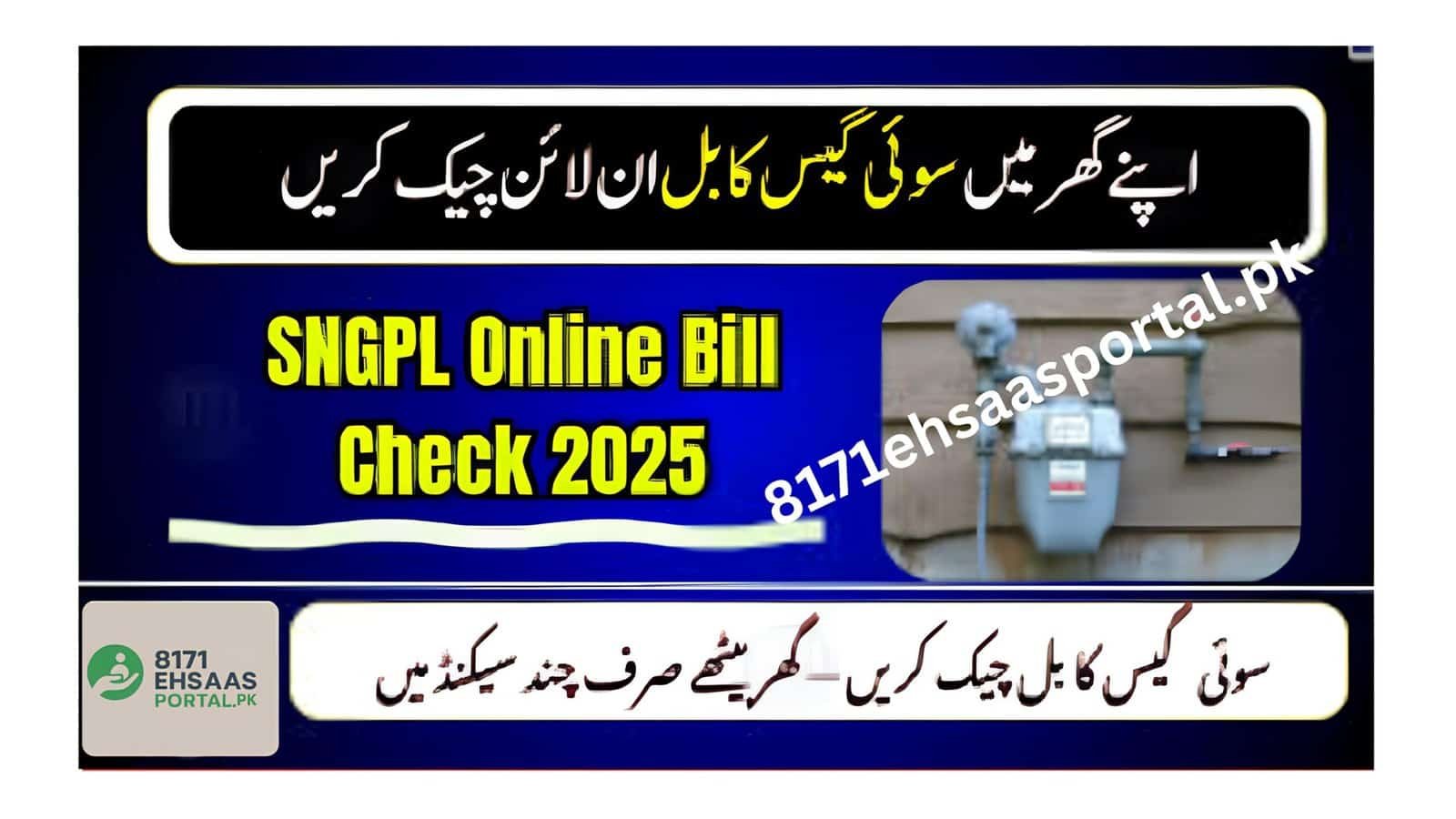 Sui Gas bill online check and registration guide for 2025.